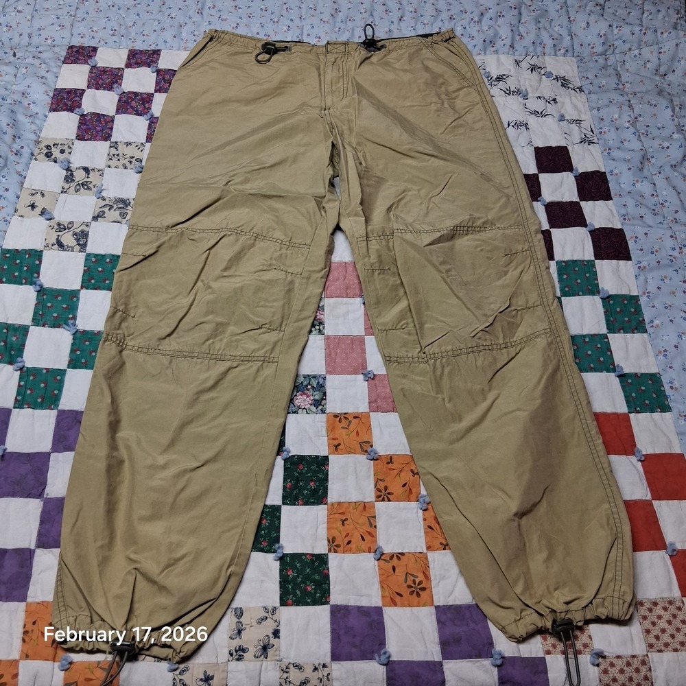 Xhilaration Lightweight Khaki‎ Hiking Trousers Size Medium Drawstring Waist Legs